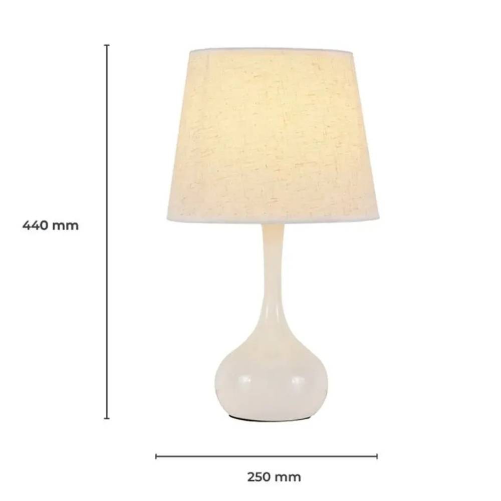 Luminária de Mesa Abajur Nitrolux Drop E27X1 - 6001