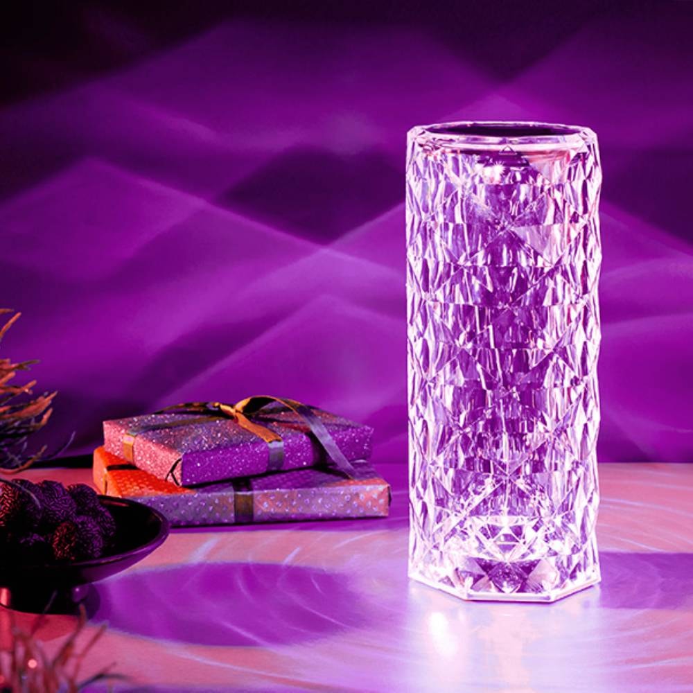 Luminária de Mesa Abajur Taschibra Crystal Color Control - 15020043-03