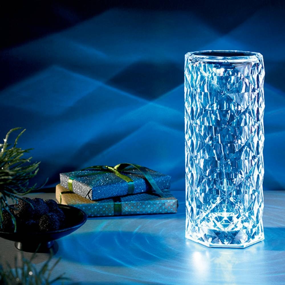 Luminária de Mesa Abajur Taschibra Crystal Color Control - 15020043-03