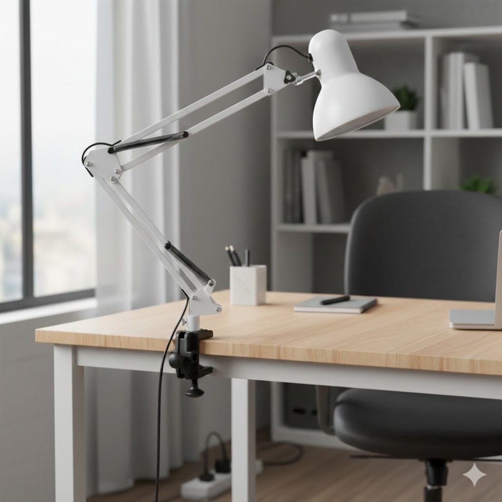 Luminária de Mesa GMH Desk E27 Branca