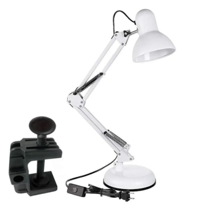 Luminária de Mesa GMH Desk E27 Branca