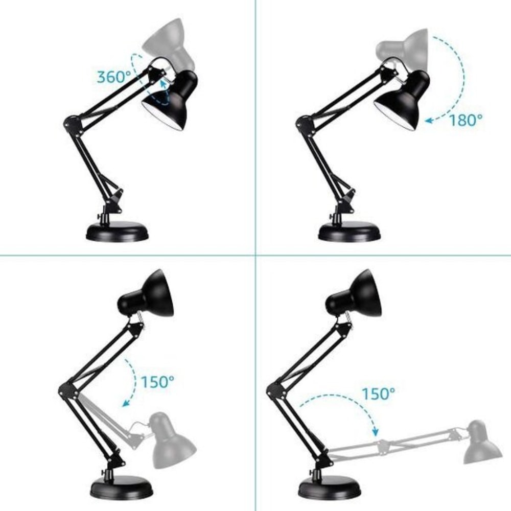 Luminária de Mesa GMH Desk E27 Preta