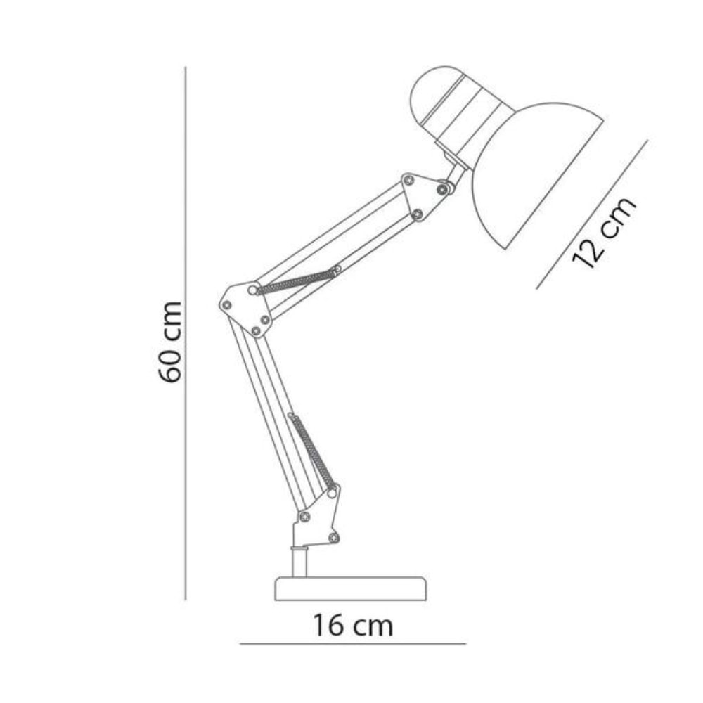 Luminária de Mesa GMH Desk E27 Preta