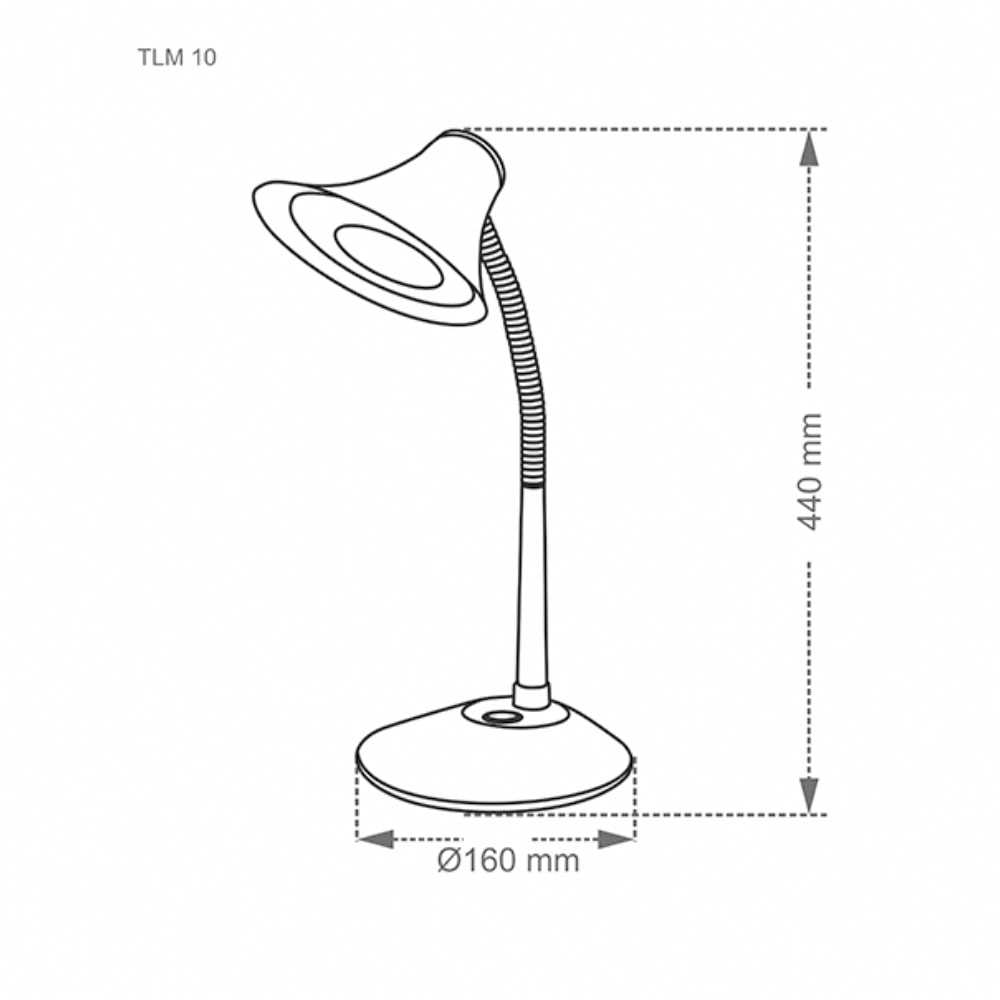 Luminária de Mesa Taschibra TLM 10 Led Preto - 15020018-02