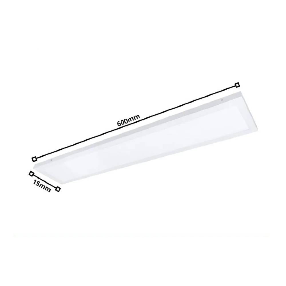 Luminária de Teto LED Sobrebor Retangular Branca 18W 4000K - LE-4686