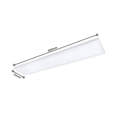 Luminária de Teto LED Sobrebor Retangular Branca 18W 4000K - LE-4686