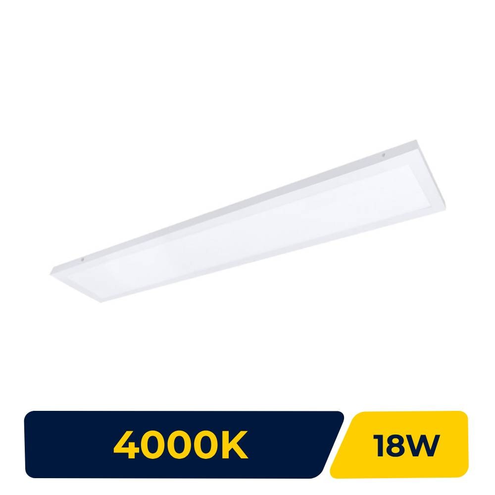 Luminária de Teto LED Sobrebor Retangular Branca 18W 4000K - LE-4686