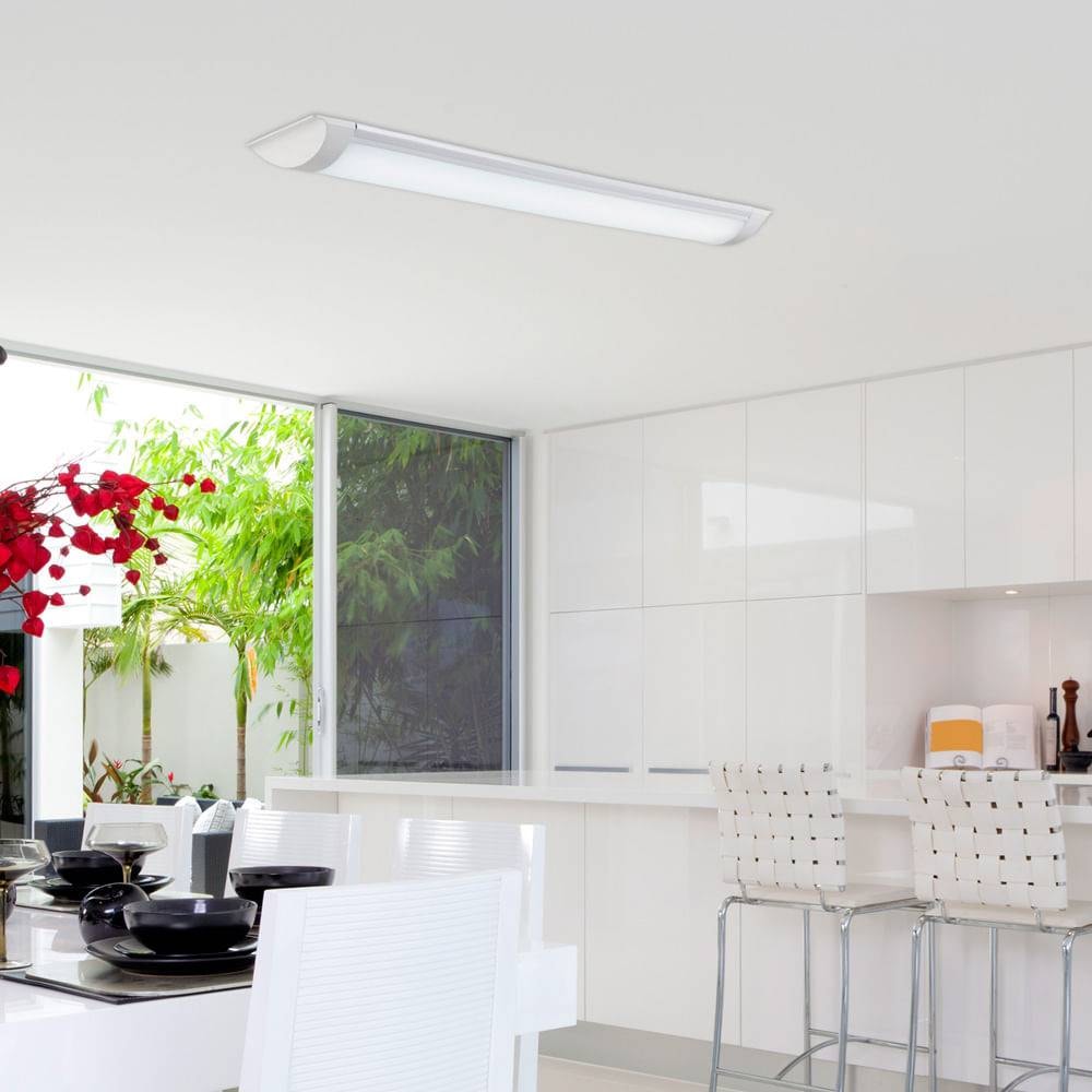 Luminária de Teto Sobrepor LLUMM Linea Slim 18W 6000K Bivolt Branco - LLDUS18W6KBC