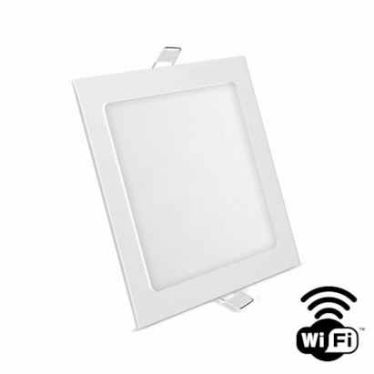 Luminária Embutir Elgin Inteligente Quadrada 18W 3000K - 6000K - 48D18WERWIFI