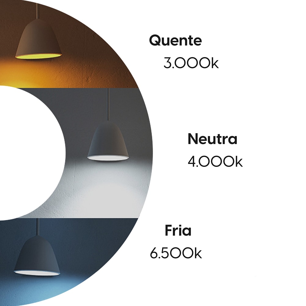Luminária Embutir Elgin Inteligente Redonda 24W 3000K - 6000K - 48D24WERWIFI