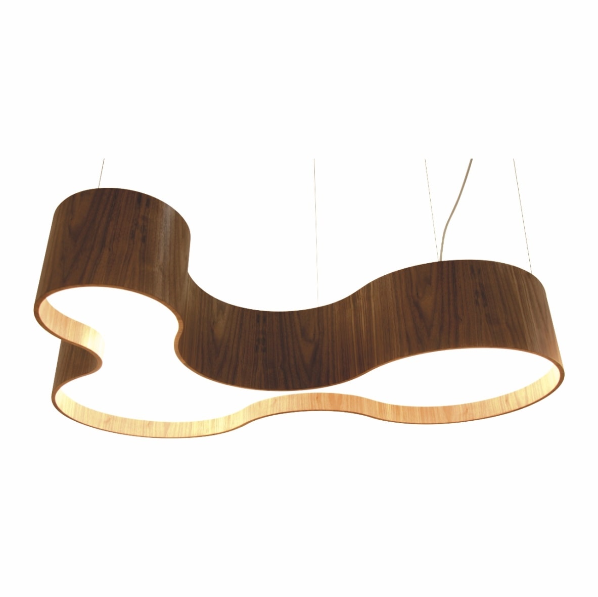 Luminária Pendente Accord KS Imbuia 20x80cm - 1216