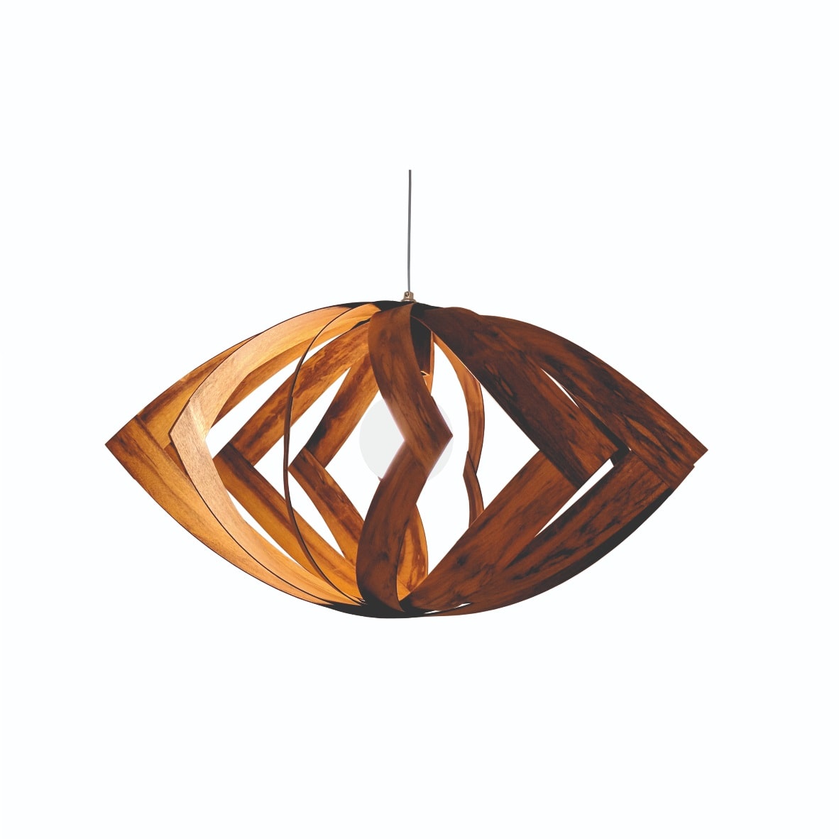 Luminária Pendente Accord Versatil 35x68cm Imbuia - 1243