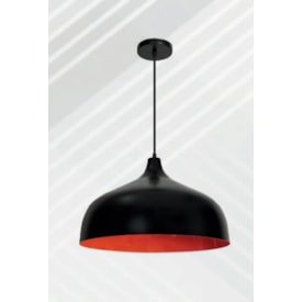 Luminária Pendente ARS Aladim Preto e Cobre E27 - 75211