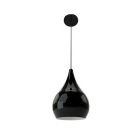 Luminária Pendente ARS Drop Preto e Cobre E27 - 18670