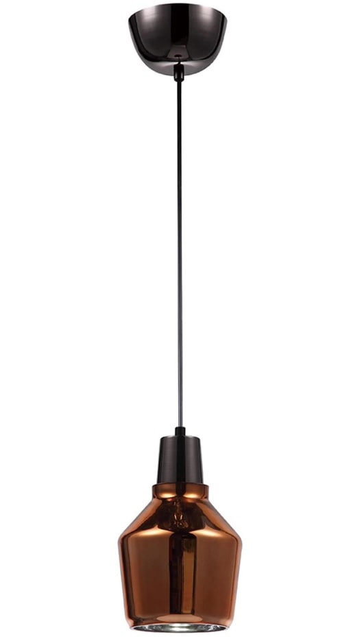 Luminária Pendente Bella Downtown Preto Cobre - OP030B