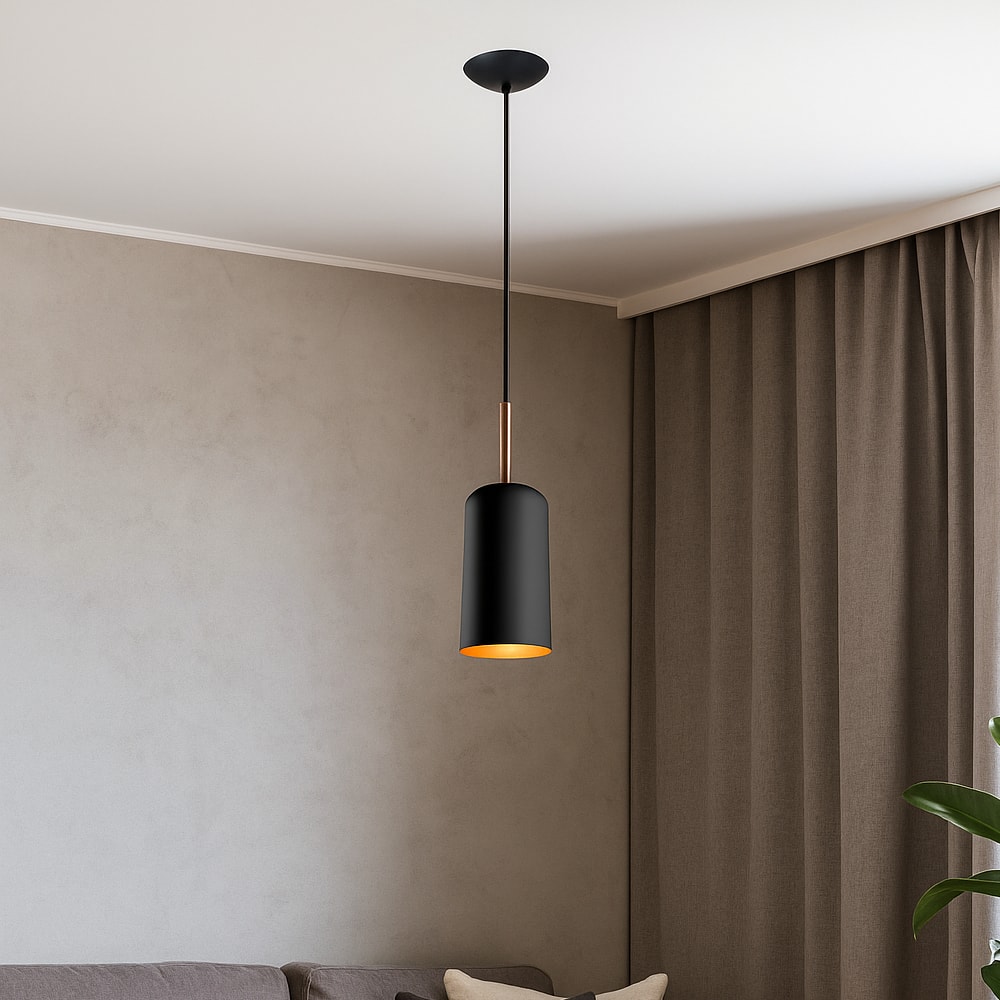 Luminária Pendente Bilboque RGA 16x13 Preto - 1923PTFCB