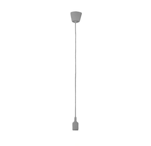 Luminária Pendente CTB Silicone E27 Cinza - 18837