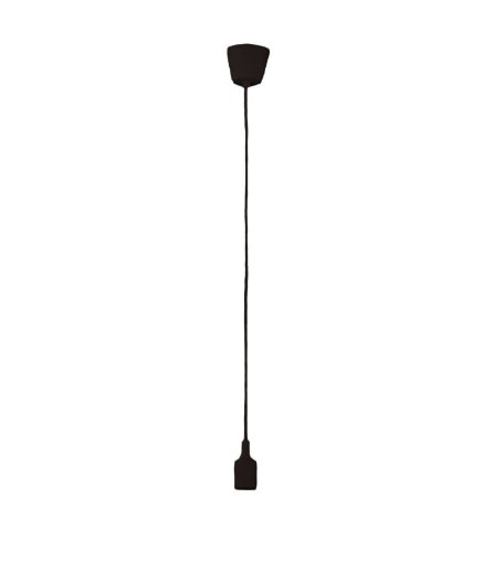 Luminária Pendente CTB Silicone E27 Preto - 18836