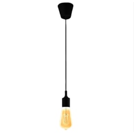 Luminária Pendente CTB Silicone E27 Preto - 18836