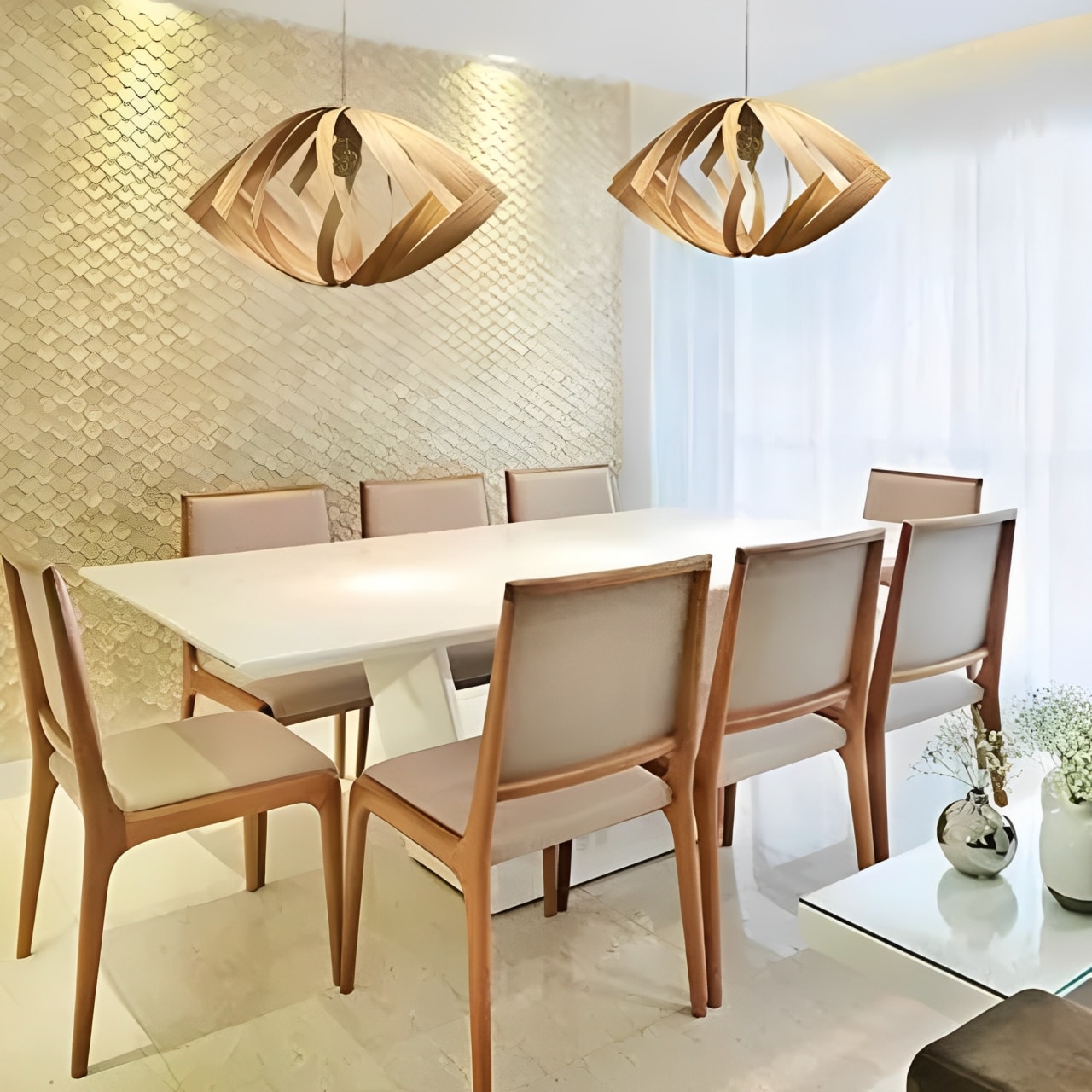 Luminária Pendente Fox 37x65cm Imbuia - 890