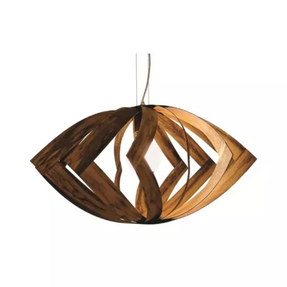 Luminária Pendente Fox 37x65cm Imbuia - 890