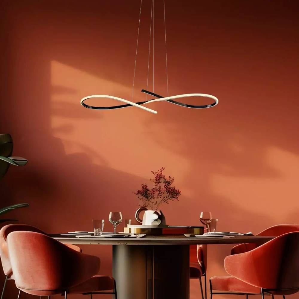 Luminária Pendente Hevvy Horizon 1443 Preto - PZ-0084BK