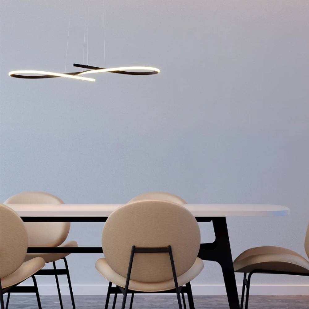 Luminária Pendente Hevvy Horizon 1443 Preto - PZ-0084BK