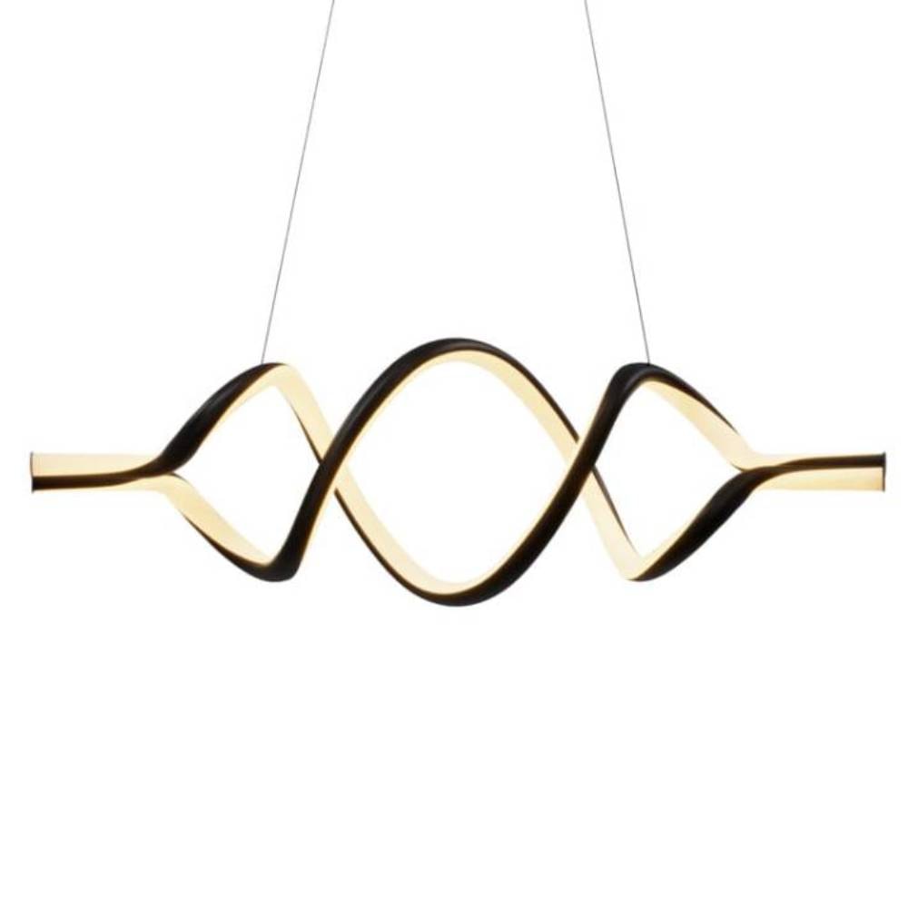 Luminária Pendente Hevvy Horizon Led Preto - PZ-0085BK