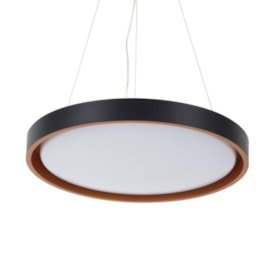 Luminária Pendente Hevvy Montana Led 41cm Preto e Dourado - LY-8762MH