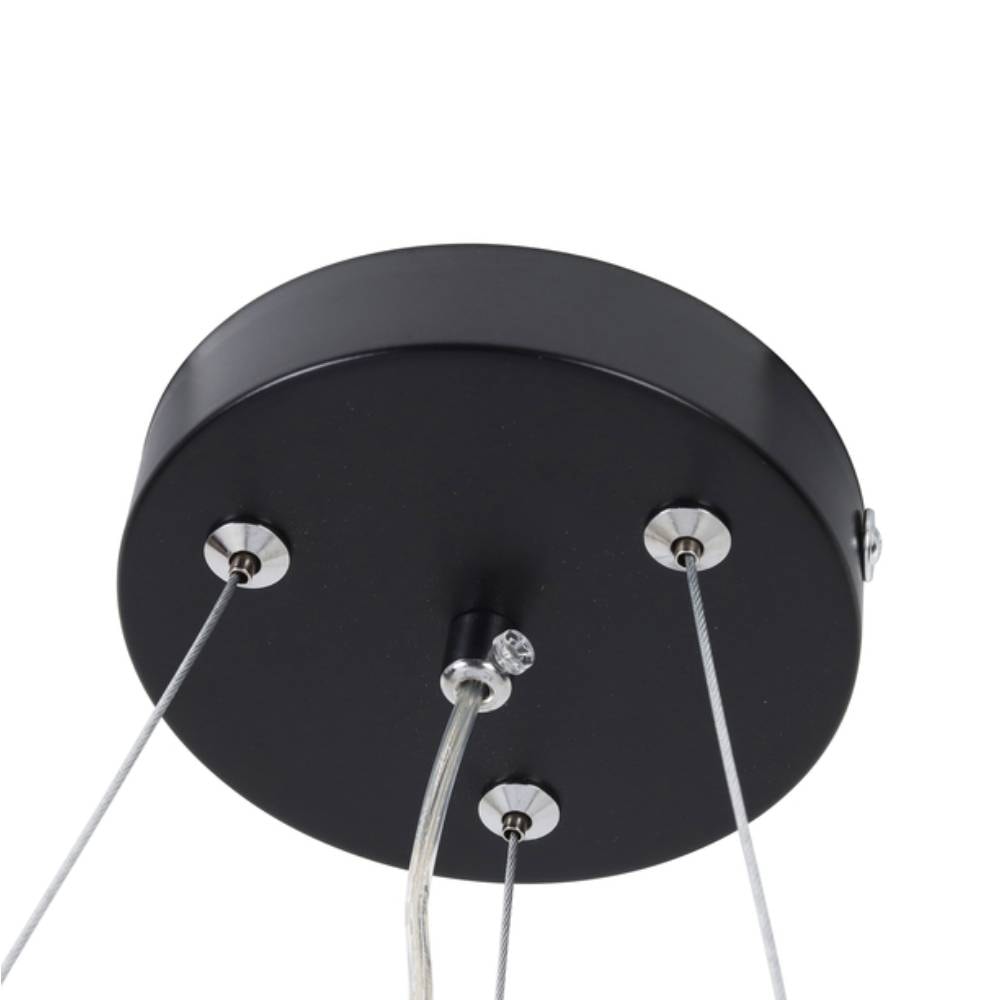 Luminária Pendente Hevvy Montana Led 41cm Preto e Dourado - LY-8762MH