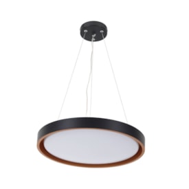 Luminária Pendente Hevvy Montana Led 41cm Preto e Dourado - LY-8762MH