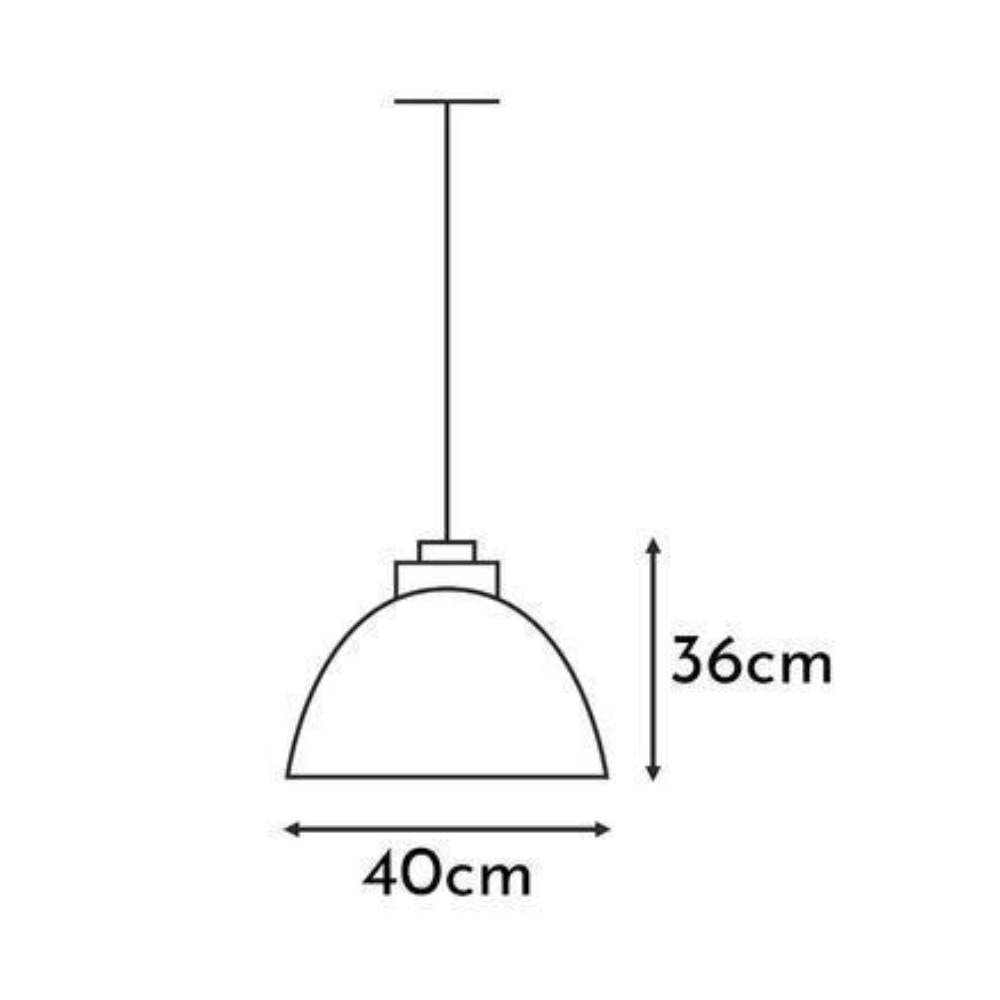 Luminária Pendente Hevvy Nobre Monaco Led 36x40cm Marrom/Cobre - 9307T