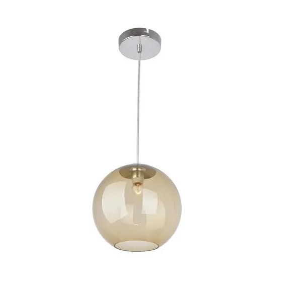 Luminária Pendente LLUM Visage Ambar - PDVIS1E27AB