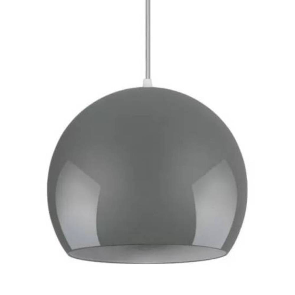 Luminária Pendente LLUMM Aquarela Bola 20cm Cinza - NY1820AL1E27GY