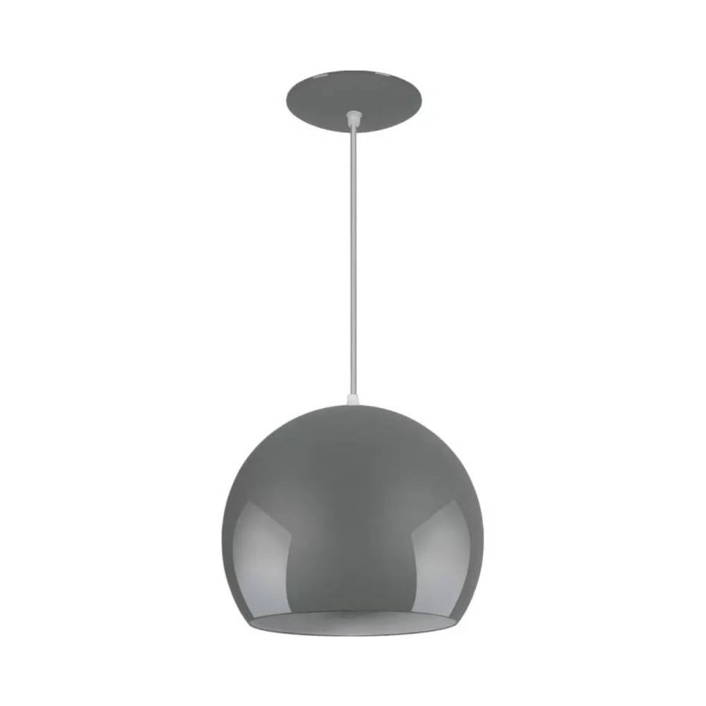 Luminária Pendente LLUMM Aquarela Bola 20cm Cinza - NY1820AL1E27GY