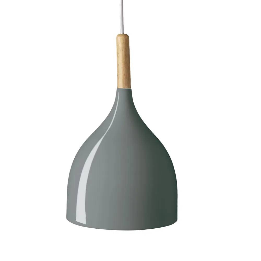 Luminária Pendente LLUMM Aquarela Gota 17x25cm Cinza - AQG1725PDCZ