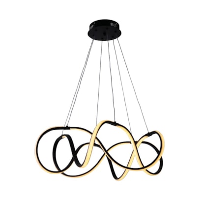 Luminária Pendente LLUMM Space Countour Preto 40479 - SPC50W3K600DPT