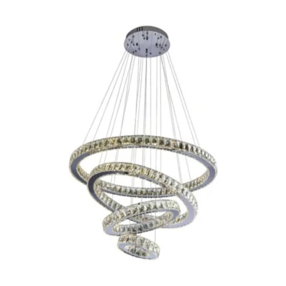 Luminária Pendente LLUMM Tokyo Led 20cm Cristal - TKY80132W4KRDPD