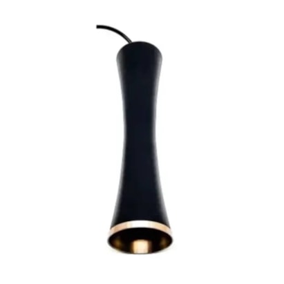 Luminária Pendente Nobre Montreal Luxo 30,5x7cm Preto - 11053