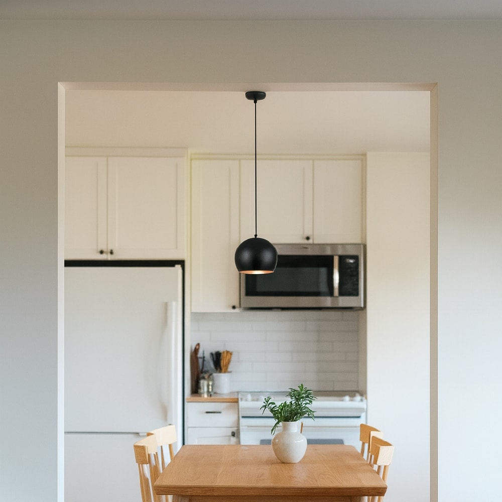 Luminária Pendente Nobre Roma 12X12 Preto/Branco - 9353