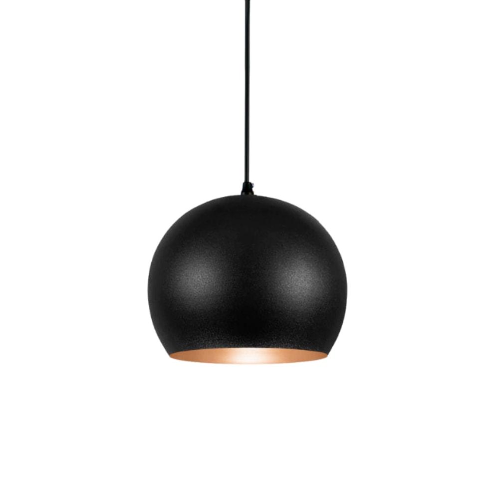 Luminária Pendente Nobre Roma 12X12 Preto/Branco - 9353