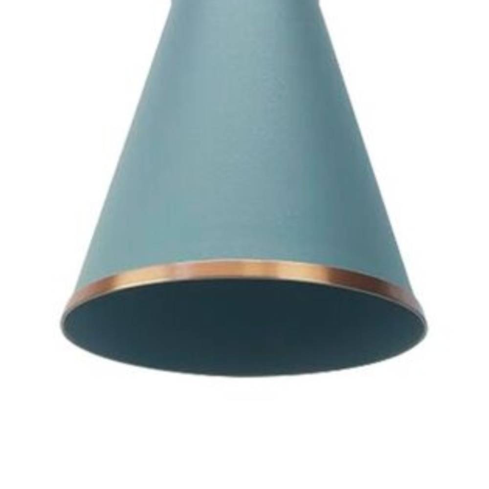 Luminária Pendente Nobre Santiago Luxo 27x17,5cm Fendi/Cobre - 9242T