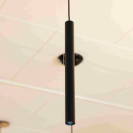 Luminária Pendente Nobre Turim 30cm 3,8x3,6cm Preto - 10073