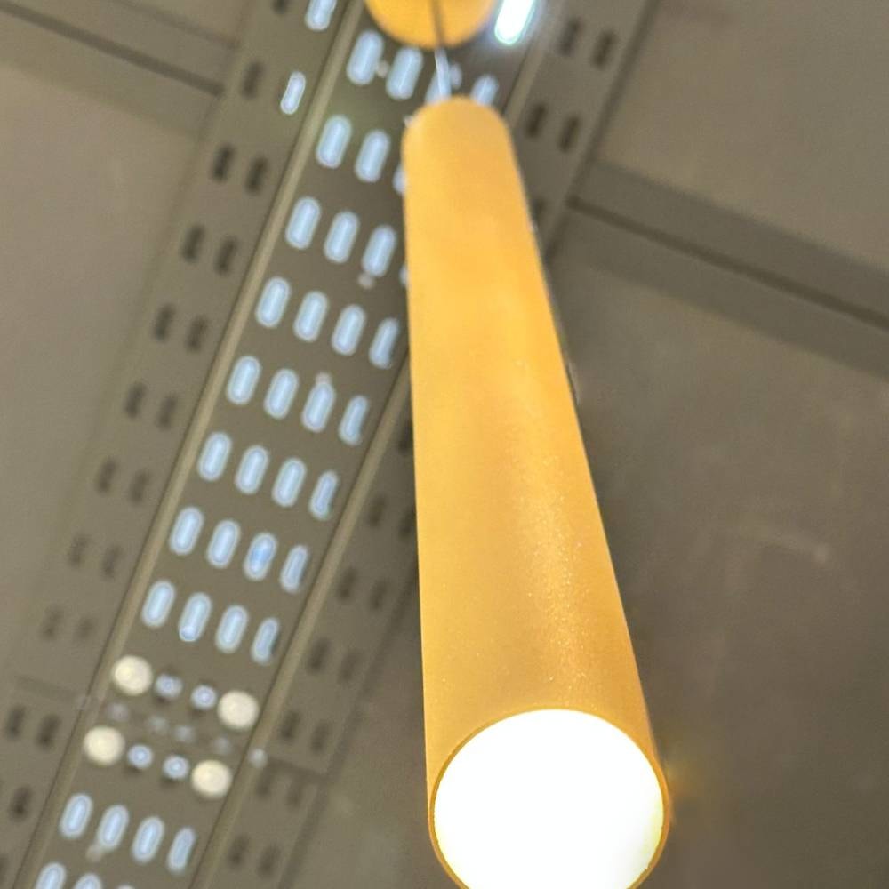 Luminária Pendente Nobre Turim 50cm 3,8x3,6cm Dourado - 10085