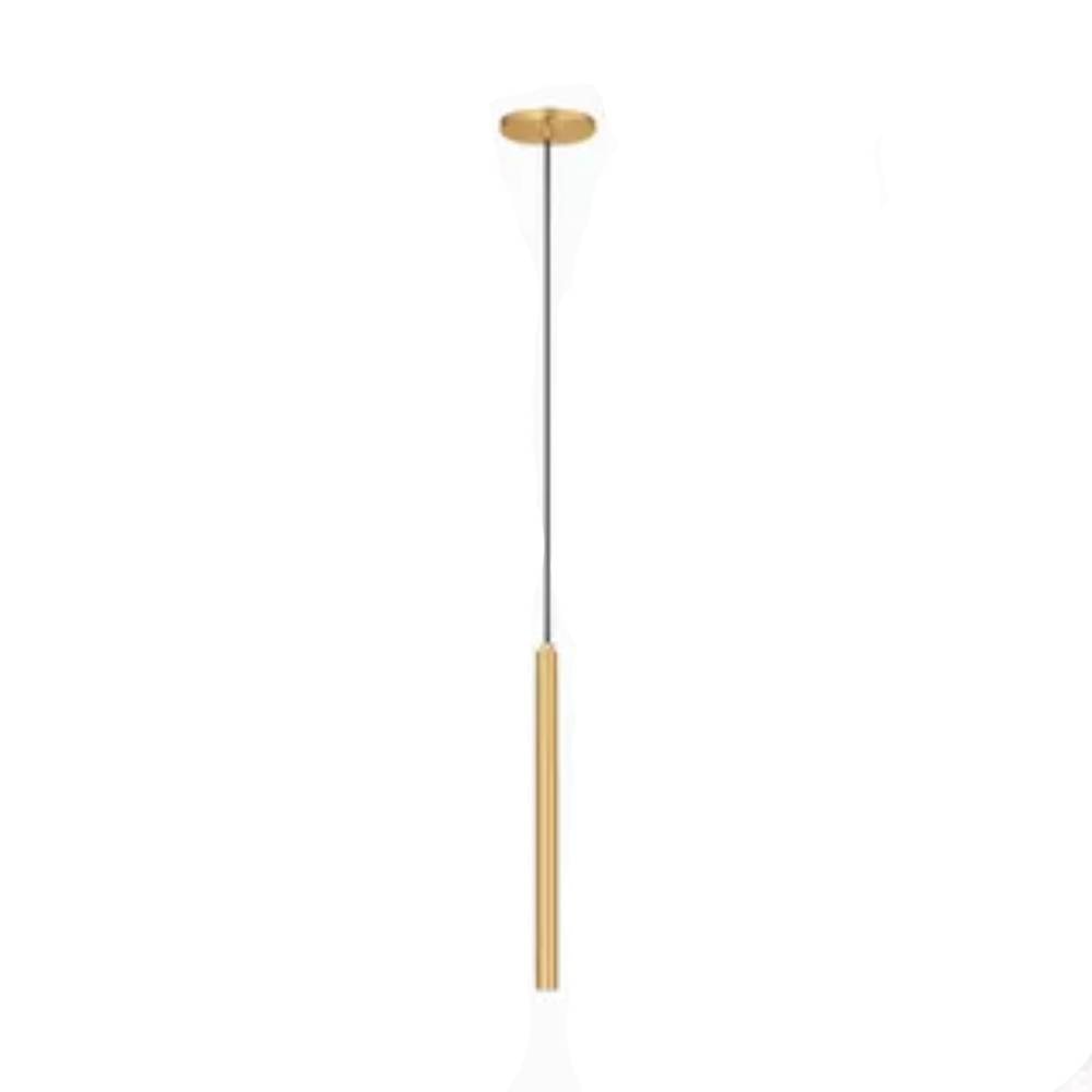 Luminária Pendente Nobre Turim 50cm 3,8x3,6cm Dourado - 10085