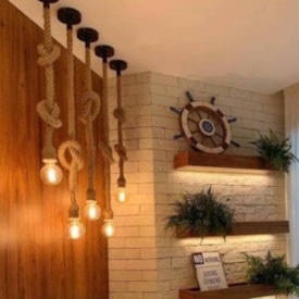 Luminária Pendente Nordecor Corda 1,80 Metros - 2057