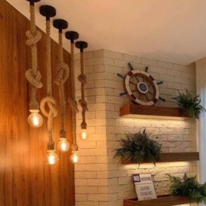 Luminária Pendente Nordecor Corda 1,80 Metros - 2057