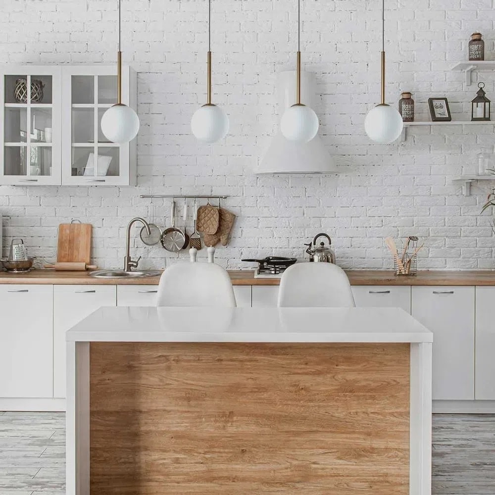 Luminária Pendente Quality Orbit 1xG9 Dourada - PDH1534DO