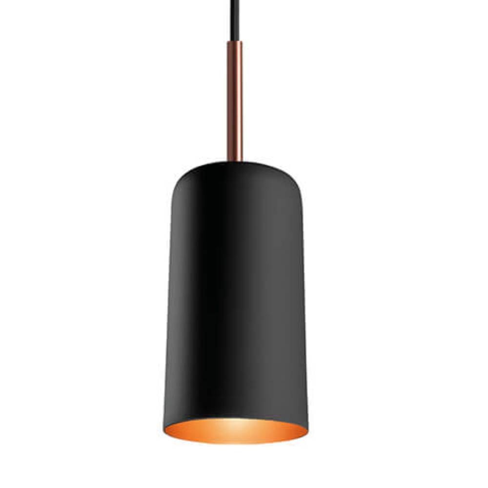 Luminária Pendente RGA 16x13 Marrom e Dourado - 1923MRDR
