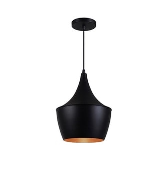 Luminária Pendente RGA Madrid Preta Fosca - 1417